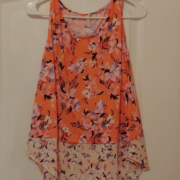 Cato Tops - NWOT Cato Size S Tank With Chiffon Trim